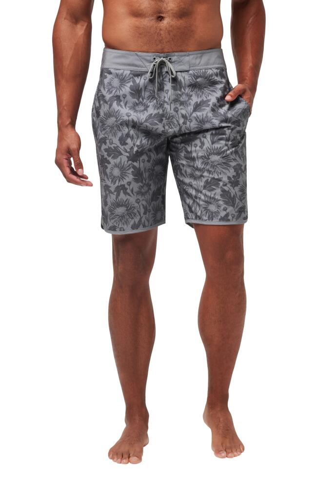 TravisMathew Green Bottles Board Shorts in Heather Grey Cover