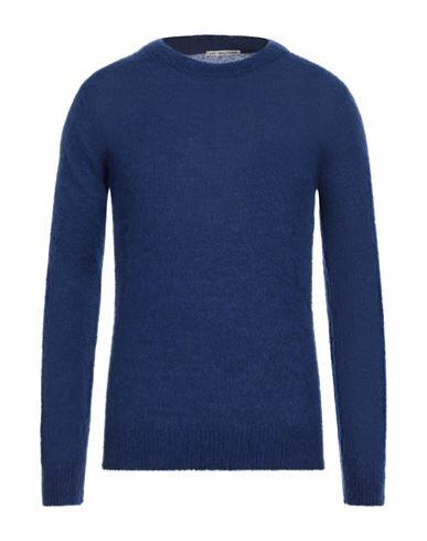 Grey Daniele Alessandrini Man Sweater Blue Acrylic, Polyamide, Wool, Mohair wool Cover