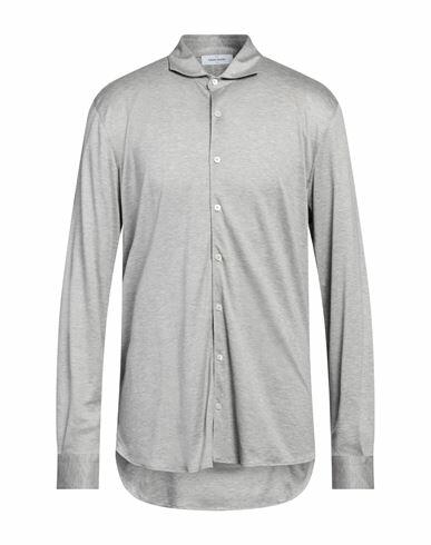 Gran Sasso Man Shirt Grey Cotton Cover