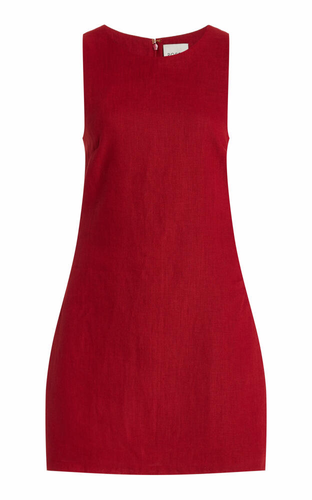 Posse - Ellen Linen Mini Dress - Red Cover