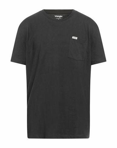 Wrangler Man T-shirt Black Cotton Cover