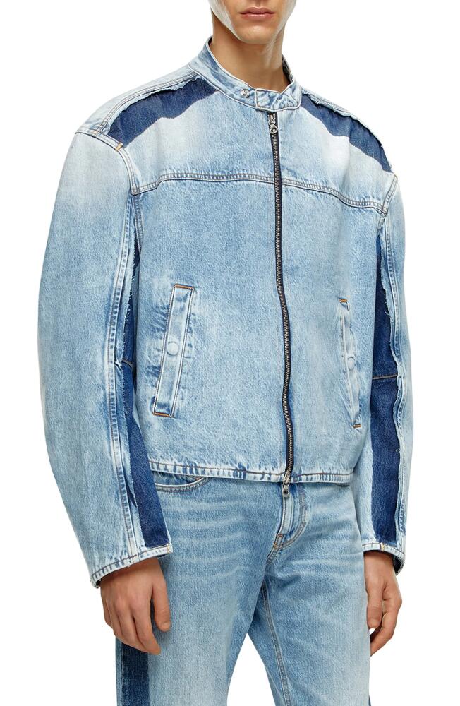 DIESEL D-Marge-S1 Zip-Up Denim Jacket Cover