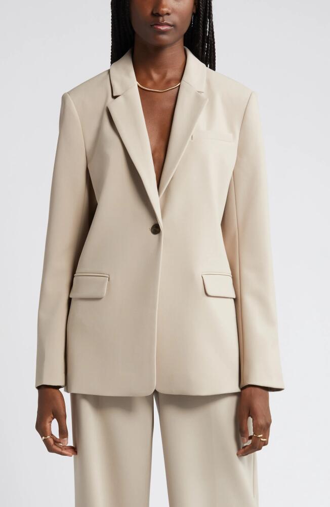 Nordstrom Relaxed Fit Blazer in Tan Cobblestone Cover