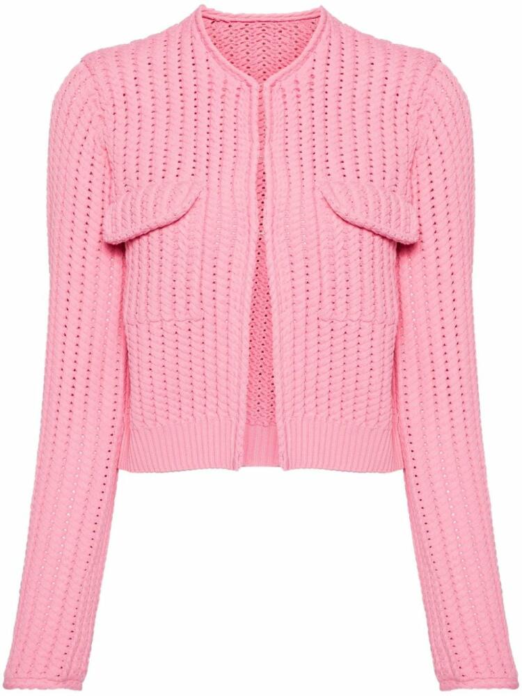 JNBY cropped knitted cardigan - Pink Cover