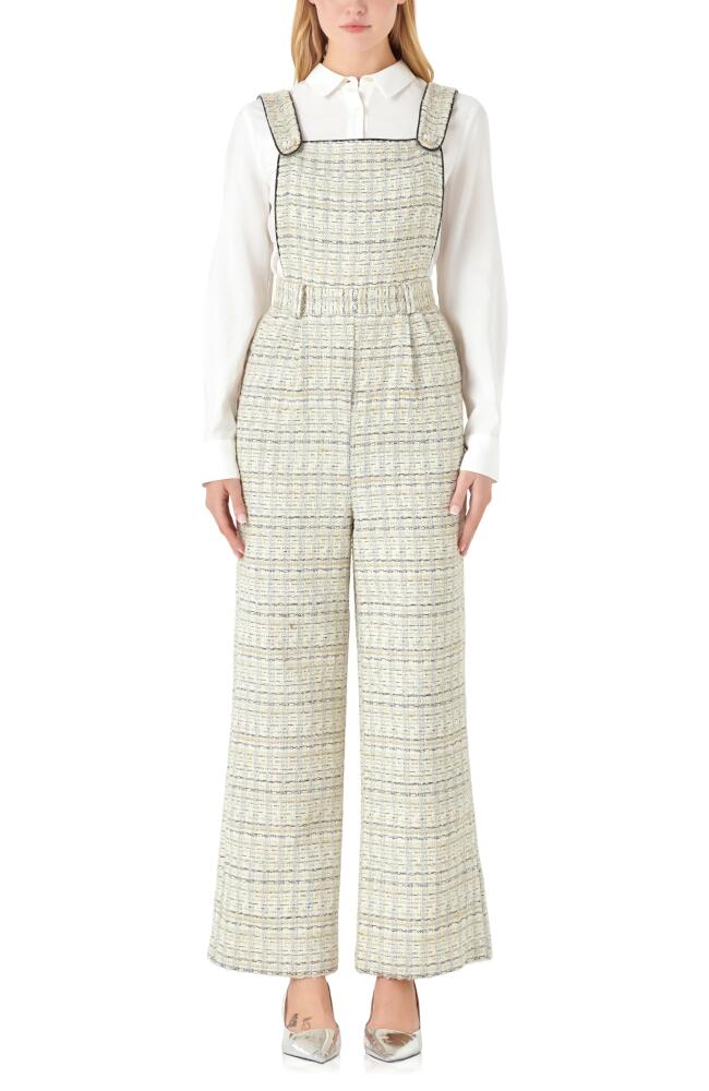 English Factory Tweed Overalls in Multi Ivory Cover