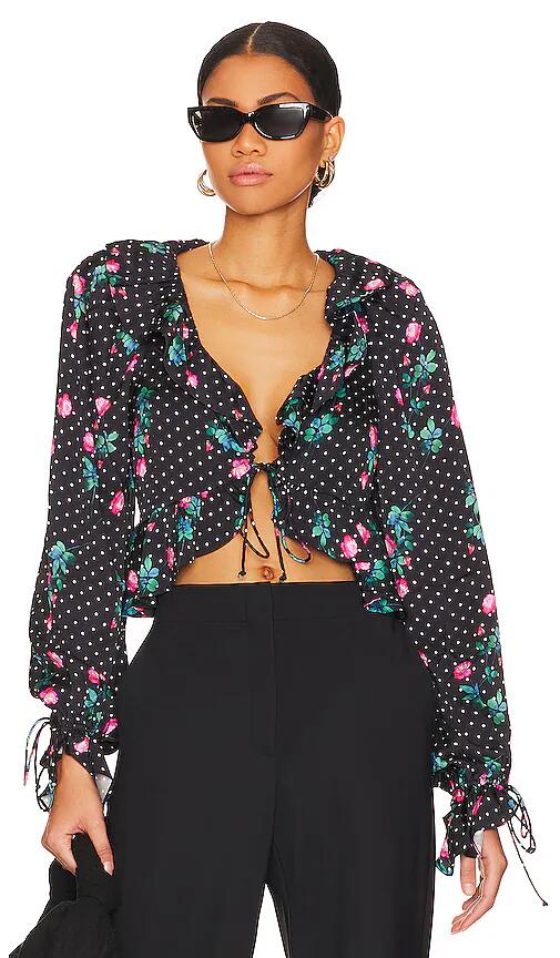 For Love & Lemons Rosen Blouse in Black Cover