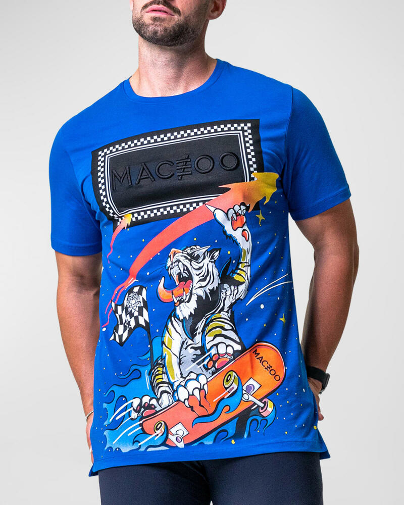 Maceoo Men's Skateboard Graphic T-Shirt Cover