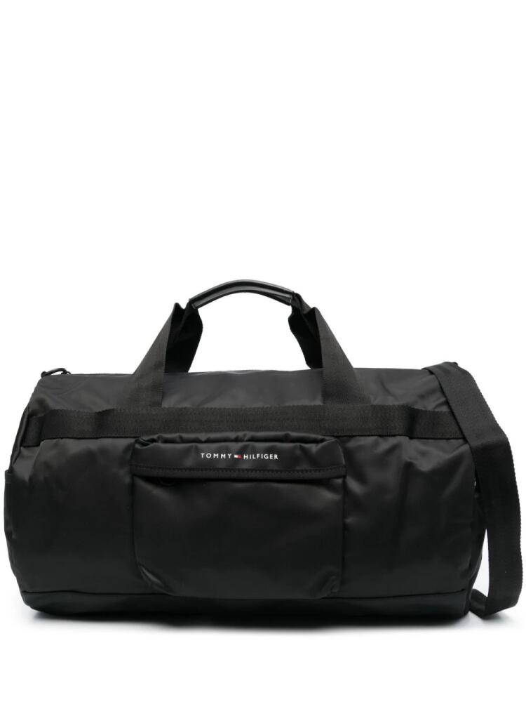 Tommy Hilfiger logo-stamp duffle bag - Black Cover