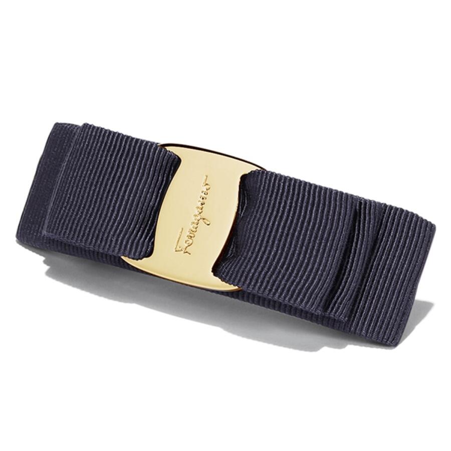 Salvatore Ferragamo Black Vara Bow Hairclip Cover