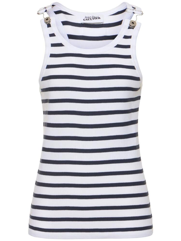 JEAN PAUL GAULTIER Ribbed Mariniere Tank Top Cover