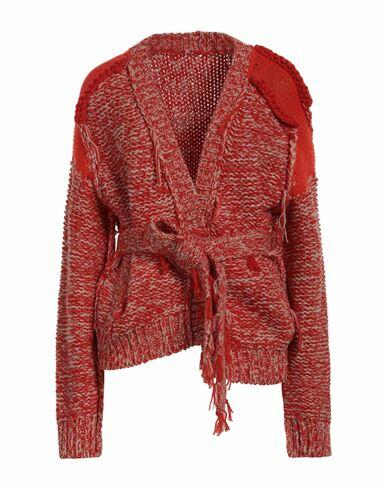 Aviù Woman Cardigan Orange Virgin Wool, Acrylic, Polyamide, Mohair wool Cover