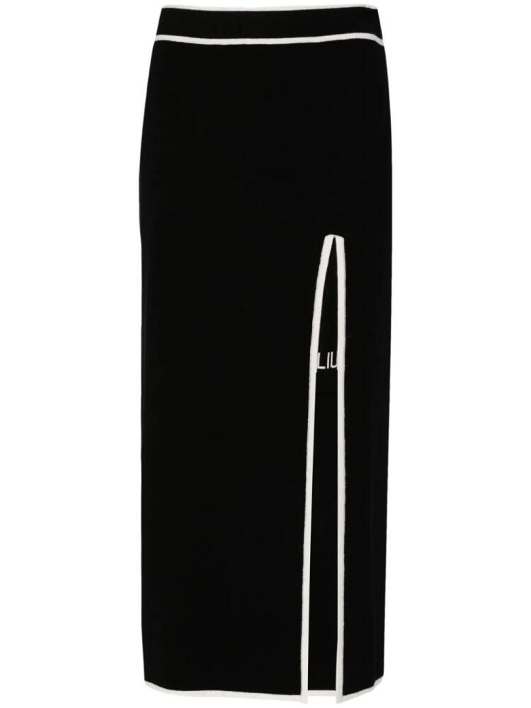 LIU JO side-slit midi skirt - Black Cover