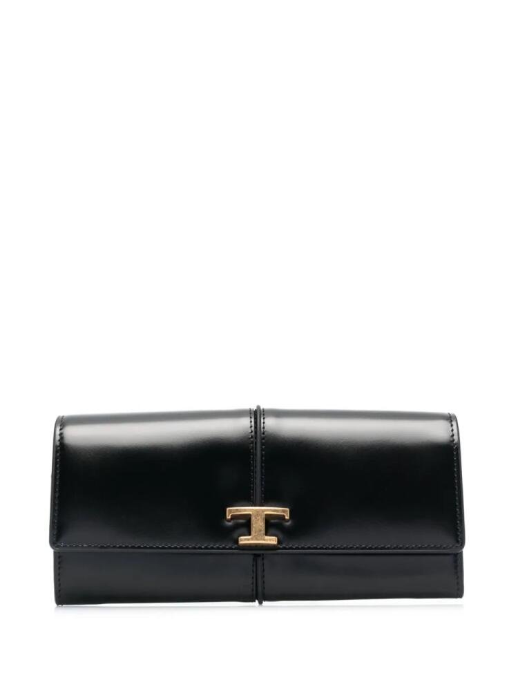 Tod's Timeless foldover wallet - Black Cover