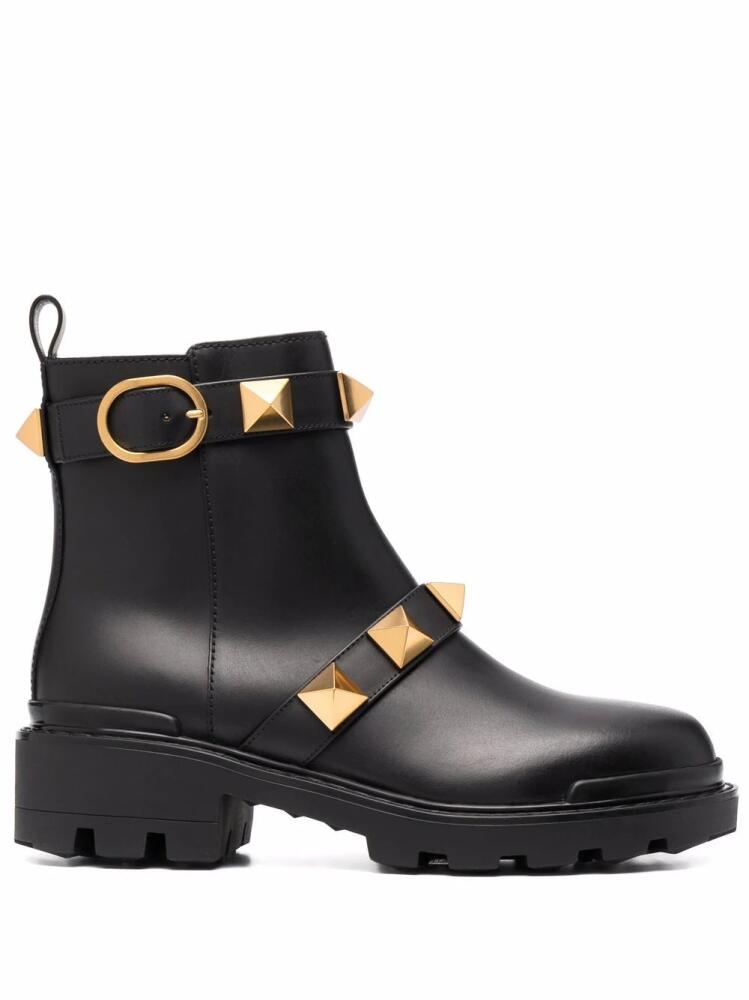 Valentino Garavani Roman Stud combat boots - Black Cover