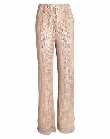 Laquan Smith Woman Pants Beige Polyester, Elastane Cover