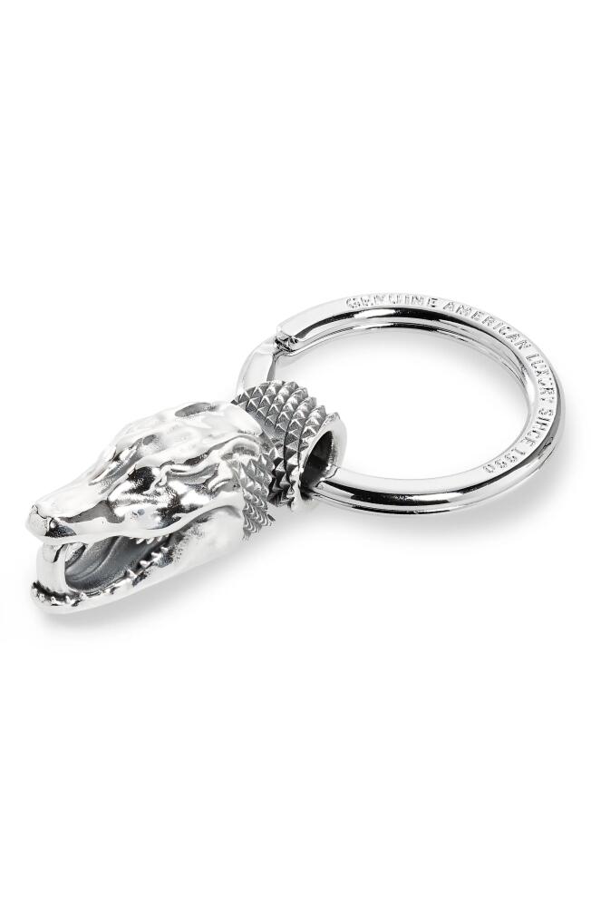 Good Art Hlywd Gator Head Keychain in Silver Cover