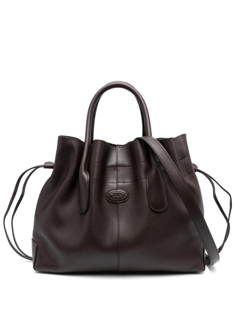 Tod's small Di leather bucket bag - Brown Cover