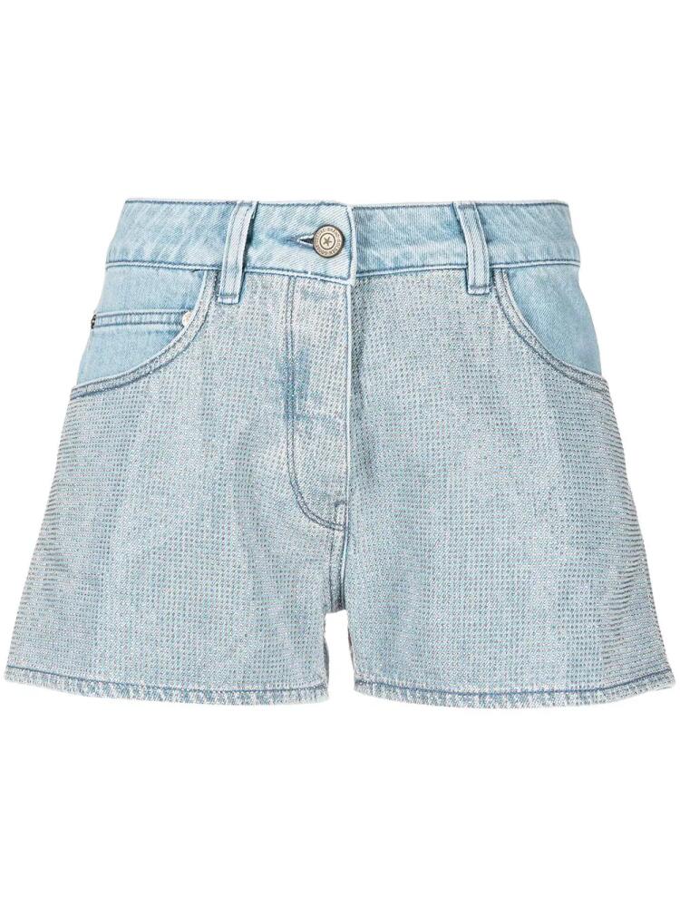 Golden Goose stud detail denim shorts - Blue Cover