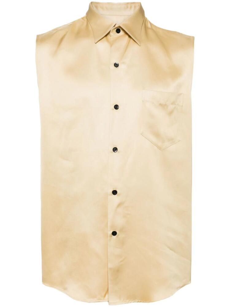 Ernest W. Baker buttoned-up sleeveless shirt - Yellow Cover