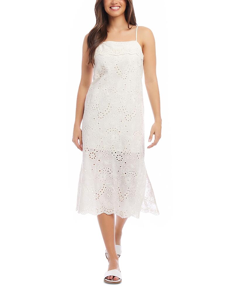 Karen Kane Cotton Eyelet Midi Dress Cover