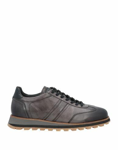 Alberto Guardiani Man Sneakers Lead Leather Cover