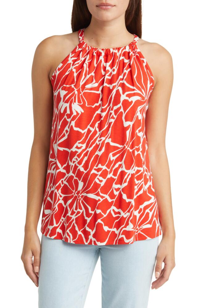 Loveappella Print Tank in Spicy Orange Cover