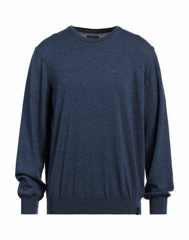 North Sails Man Sweater Slate blue Wool Cover