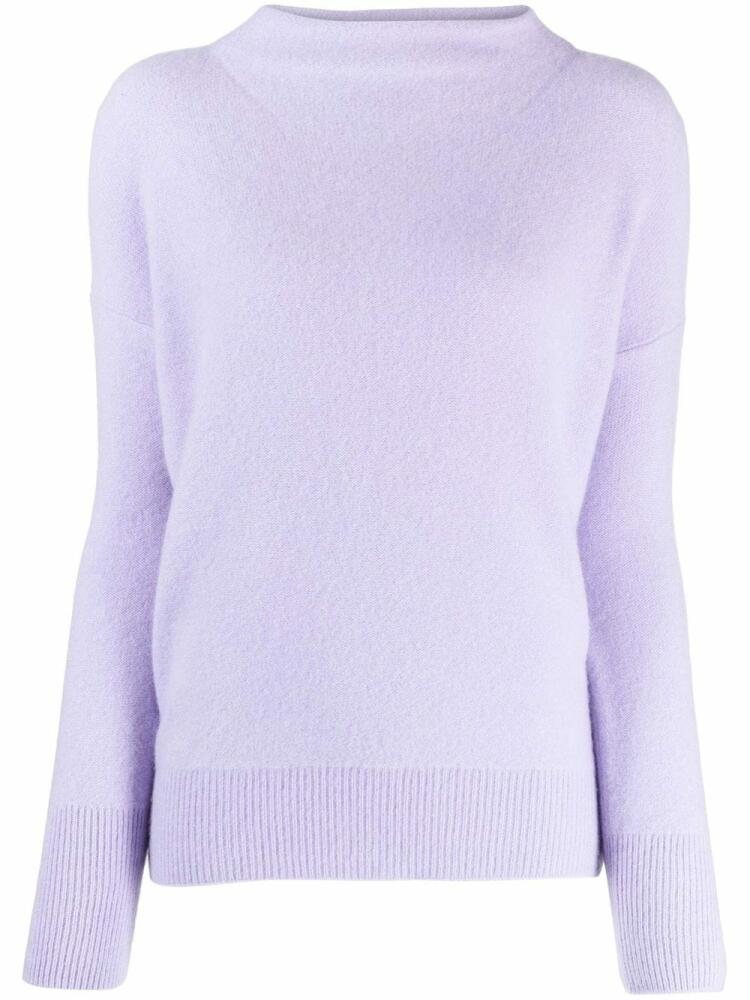 Vince mock-neck cashmere jumper - Purple Cover