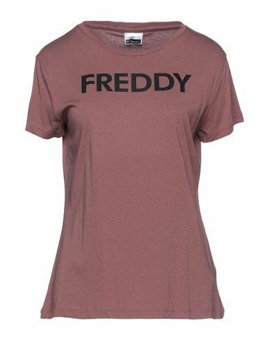 Freddy Woman T-shirt Pastel pink Cotton, Viscose Cover