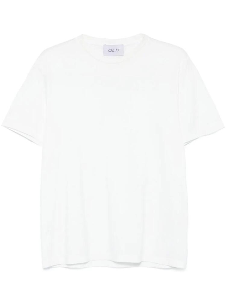 D4.0 cotton T-shirt - White Cover