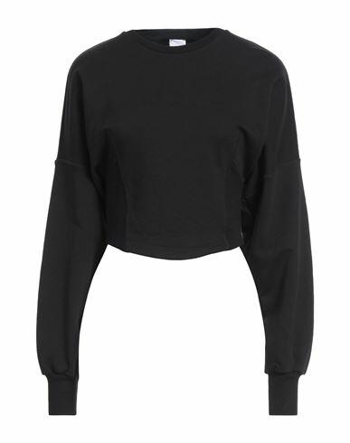 Pinko Woman Sweatshirt Black Cotton, Elastane Cover