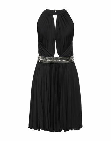 Philipp Plein Woman Midi dress Black Viscose, Polyester Cover