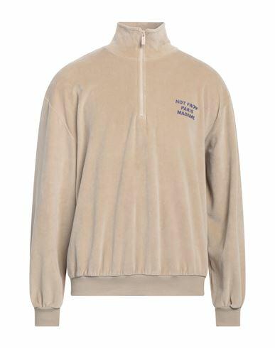 Drôle De Monsieur Man Sweatshirt Sand Cotton, Polyester, Elastane Cover