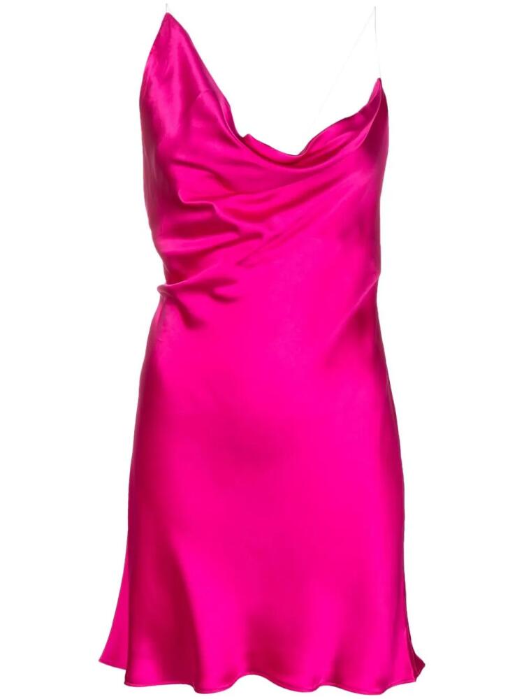 Y/Project draped silk minidress - Pink Cover