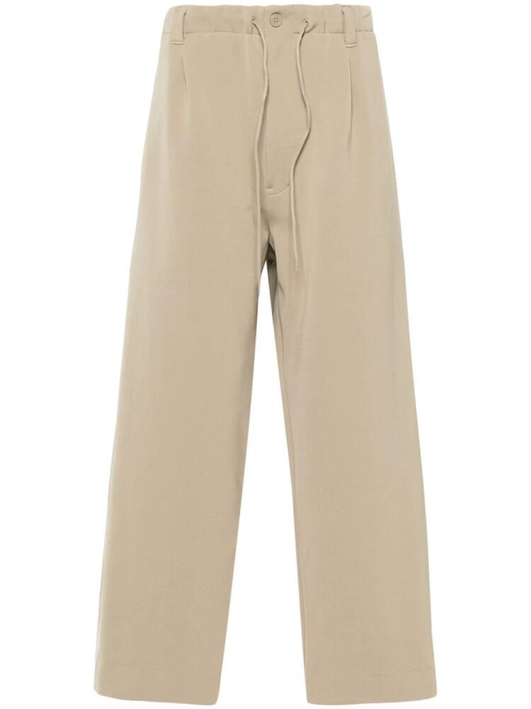 Y-3 signature 3-stripes logo track pants - Neutrals Cover