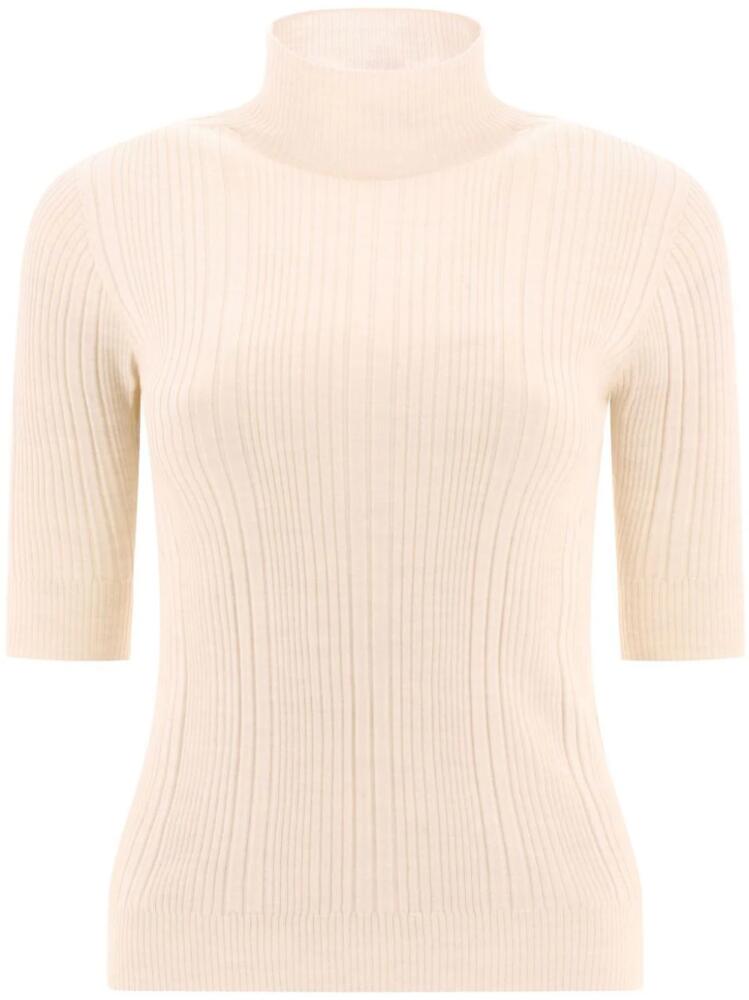 Peserico roll-neck virgin wool jumper - Neutrals Cover