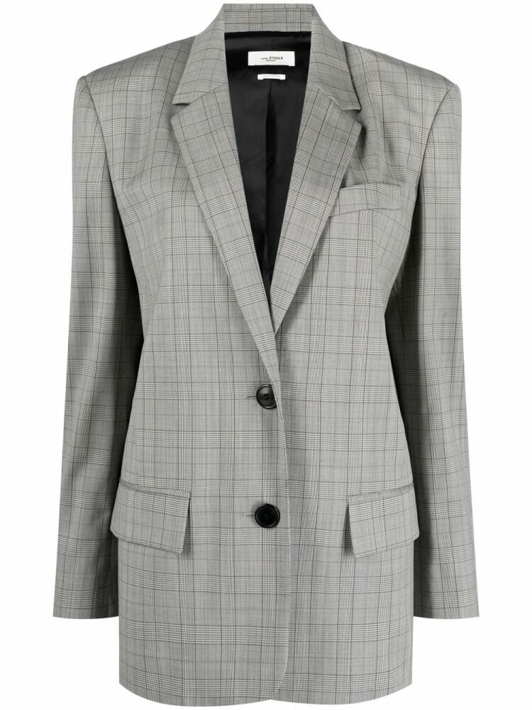 MARANT ÉTOILE checked single-breasted blazer - Black Cover