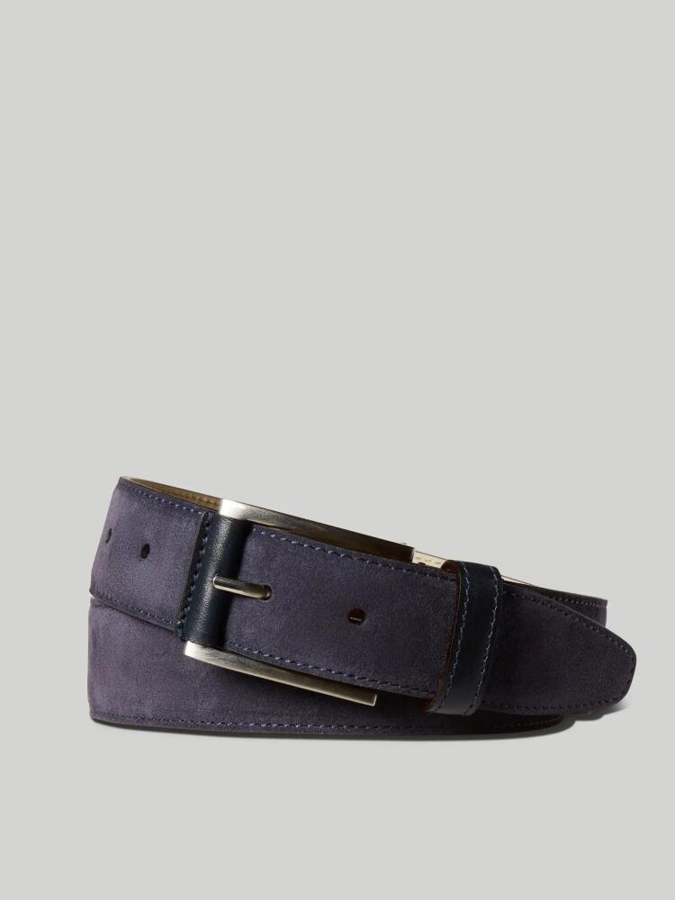 Robert Talbott Suede Lewis Belt in Navy Cover