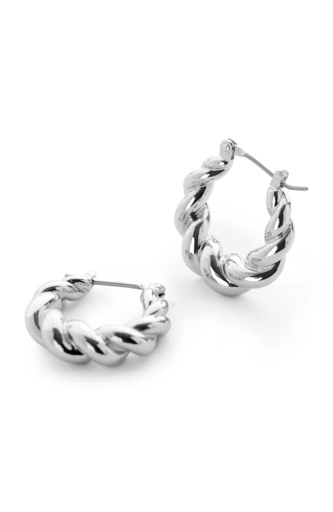 Ana Luisa Twisted Hoop Earrings - Paris in Silver Cover