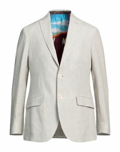 Etro Man Blazer Beige Linen Cover