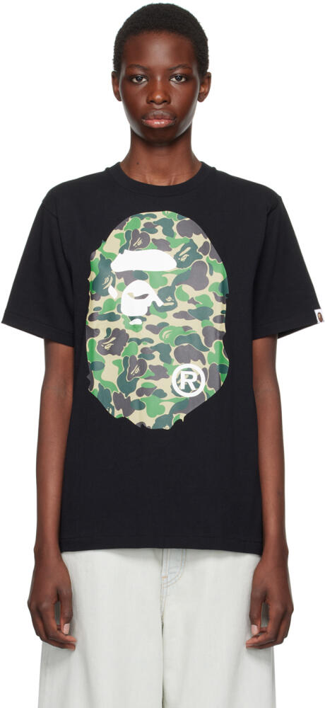 BAPE Black ABC Camo Big Ape Head T-Shirt Cover