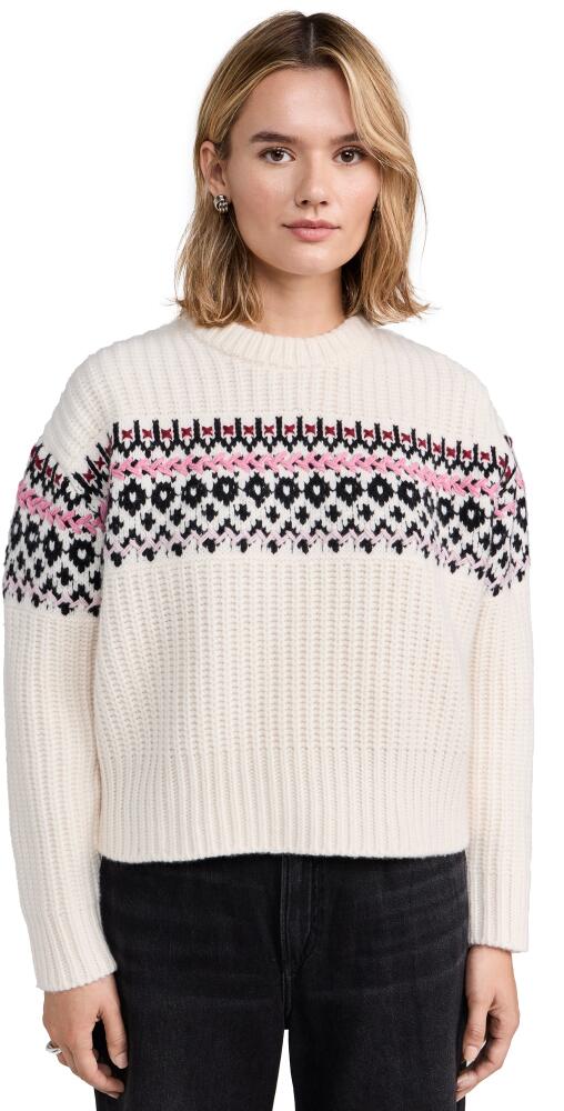 rag & bone Leigh Fair Isle Crew Sweater Ivory Cover