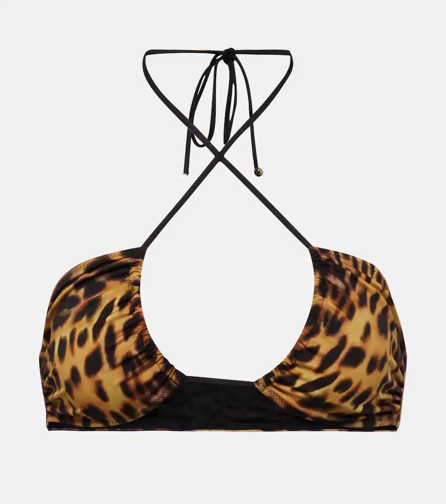 Stella McCartney Printed halterneck bikini top Cover