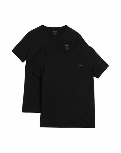 Diesel Umtee-randal-tube-twopack T-shirt Man Undershirt Black Cotton Cover