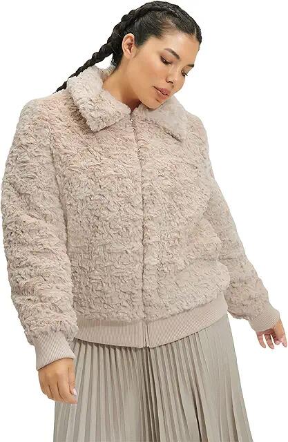 UGG Viviana Bomber Jacket Faux Fur (Antique) Women's Clothing Cover