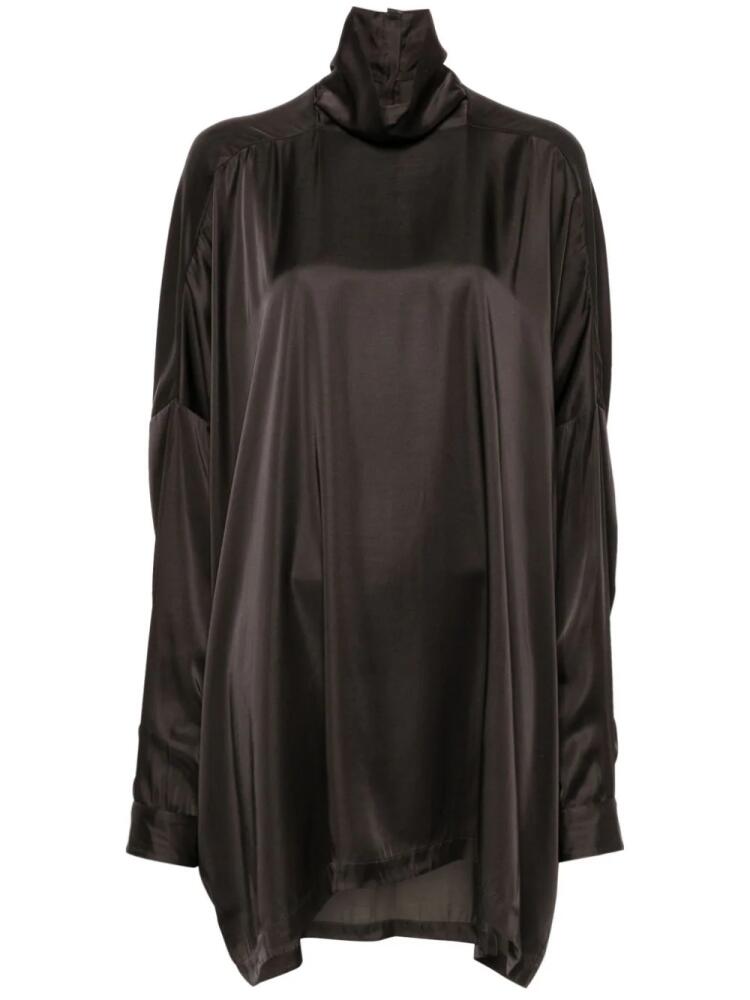 Rick Owens Tabard satin blouse - Black Cover