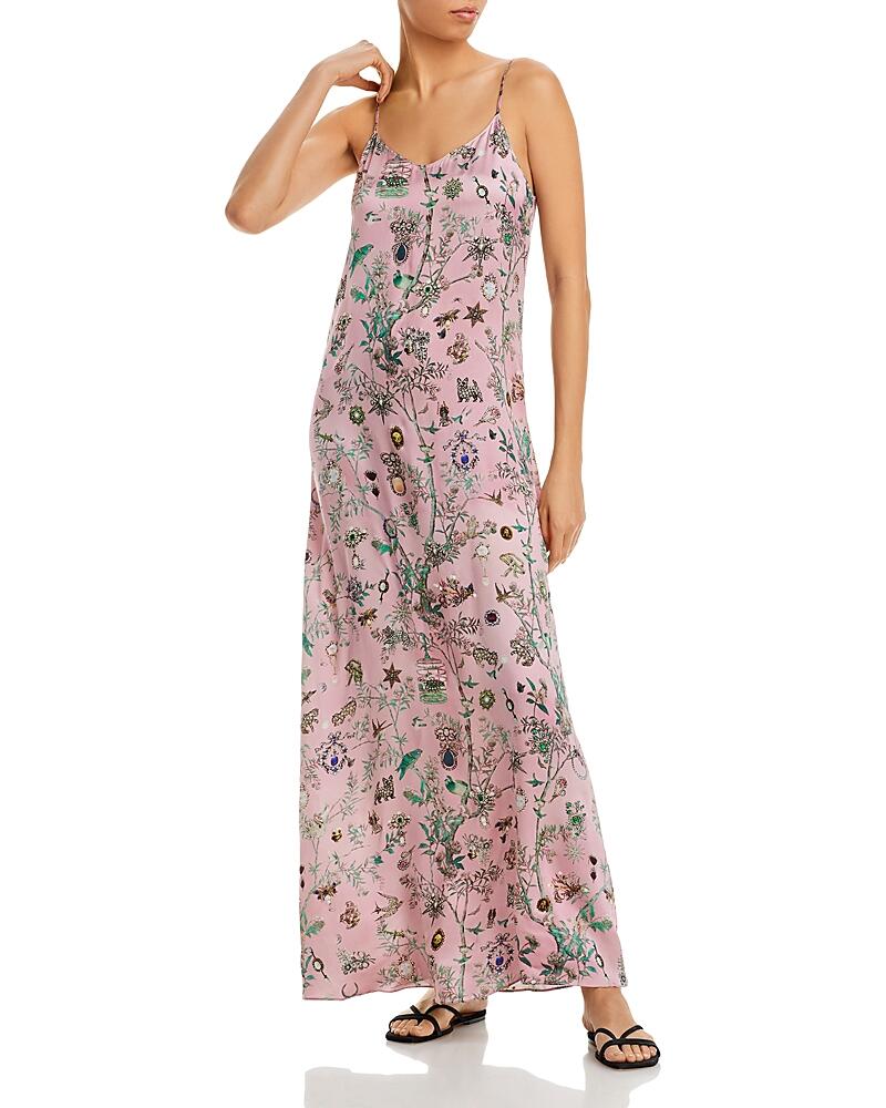 Libertine Pauline de Rothschild Embellished Silk Slip Maxi Dress Cover