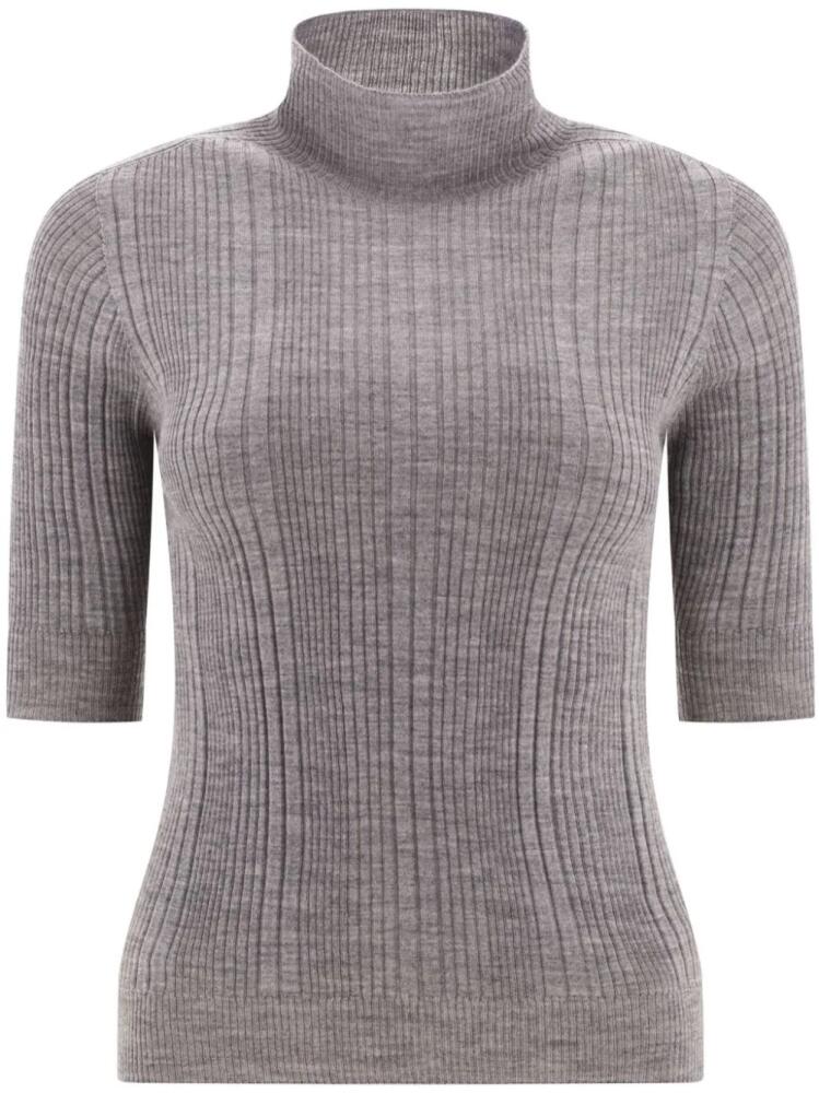 Peserico roll-neck virgin wool jumper - Grey Cover