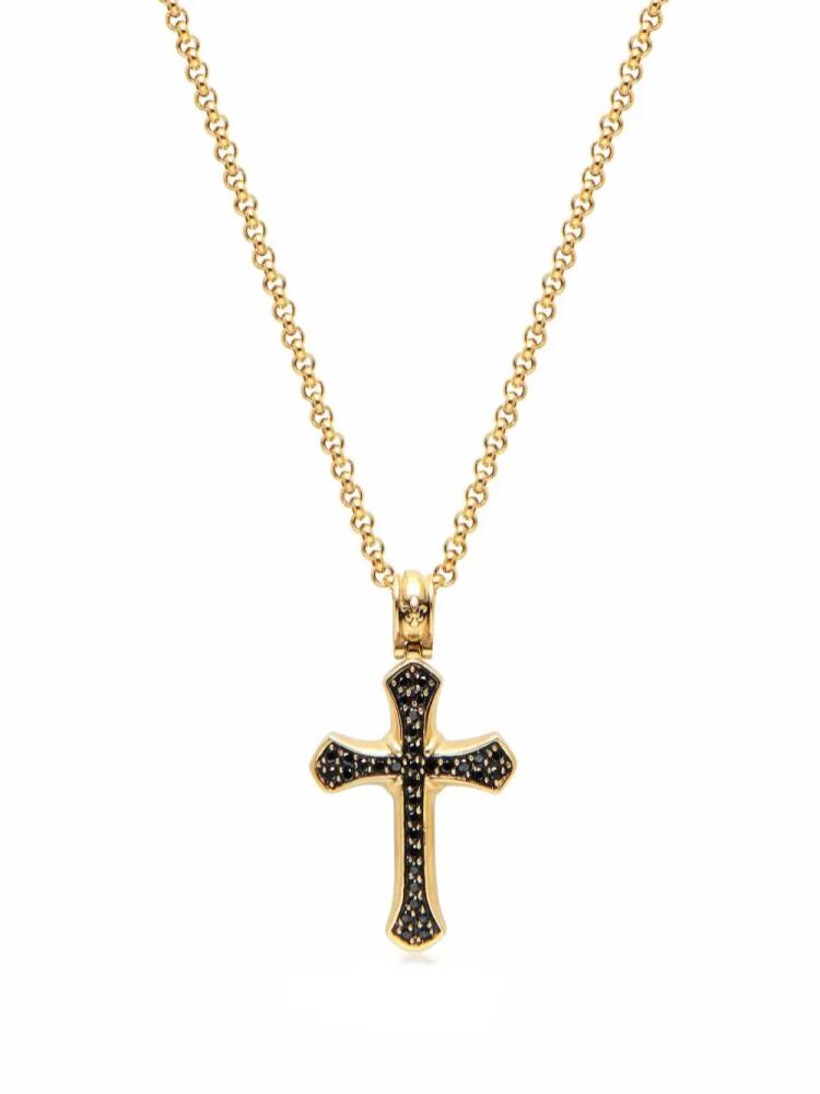 Nialaya Jewelry cross-pendant chain necklace - Gold Cover