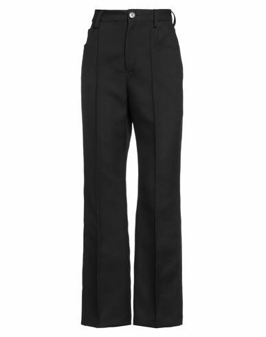 Nanushka Woman Pants Black Polyester, Recycled leather Cover